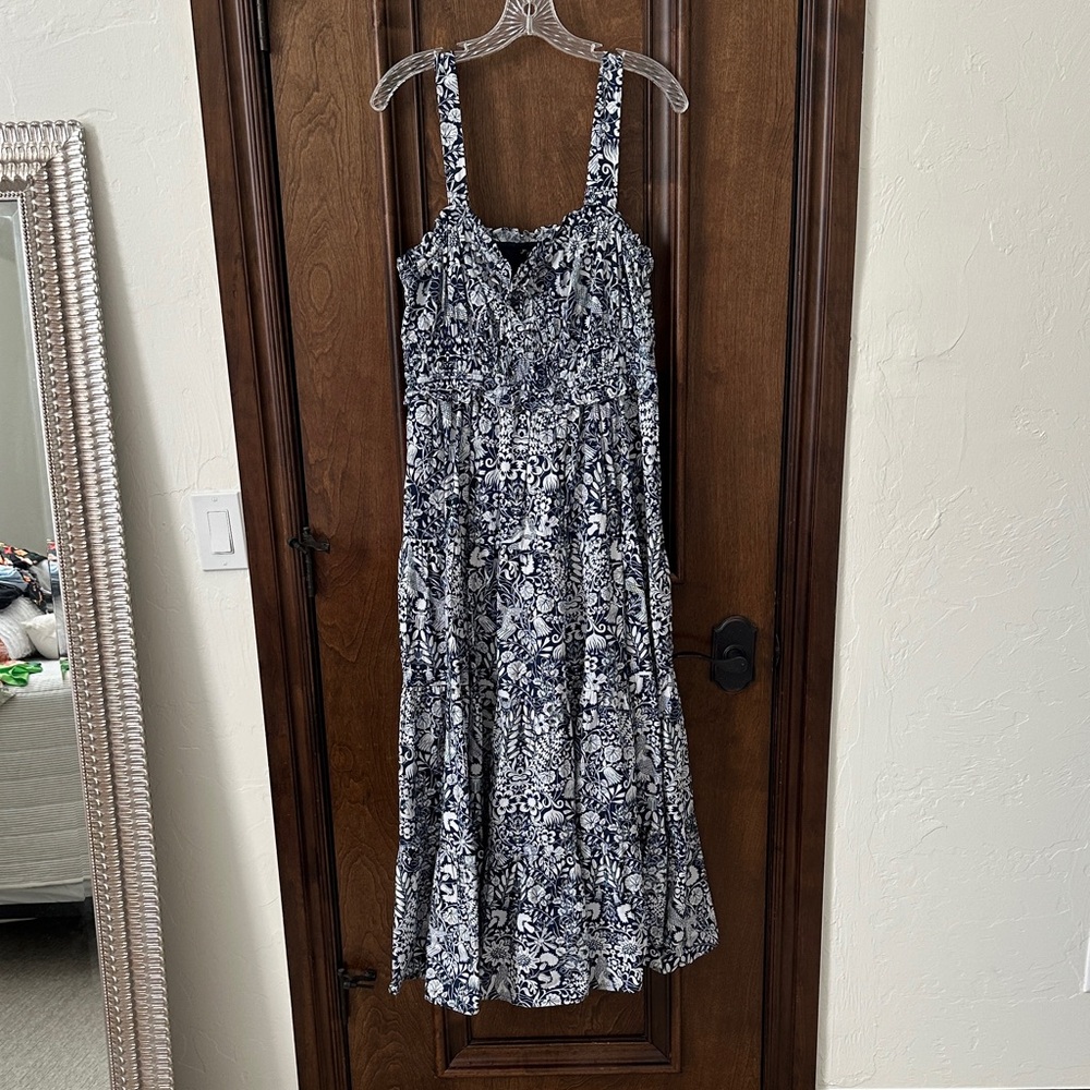 J Crew Floral Print Maxi Dress